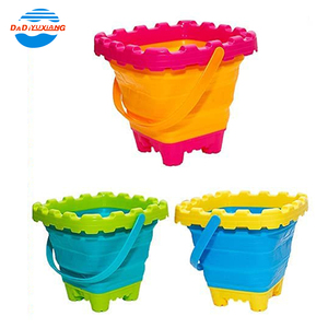 DADI OEM y ODM Venta al por mayor Silicon 2.7L Sand Castle Bucket Cubos plegables de agua <span class=keywords><strong>Cubo</strong></span> de <span class=keywords><strong>playa</strong></span> <span class=keywords><strong>plegable</strong></span> - Product Image 4