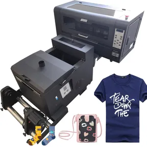 A3 A4 Powder Transfer CMYK Automatic Garment Advertisement Machine Professional Stickers XP600 DTF Printer Machine