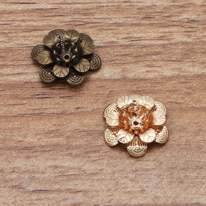 铜镀七彩18 * 5mm三层立体花A11(07230)件 - Product Image 5
