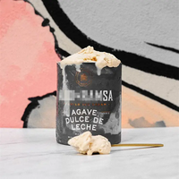 Tube / Contenant / Boîte à glace en carton de qualité alimentaire de luxe personnalisé de 3,7 OZ, étanche à l'air, avec couvercle en métal estampé