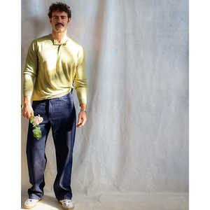 Men's Linen <b>Henley</b> Casual <b>Shirt</b> Woven Cotton Vintage Style Stand Collar Anti-Wrinkle Feature Digital 6XL for Autumn Summer - Product Image 6