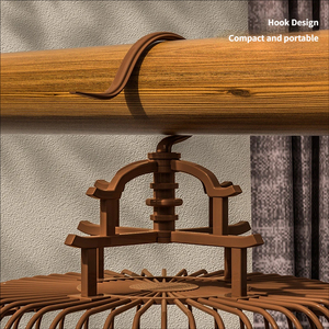 Jaula de Plástico Vintage de Lujo Grande Petop, Jaula Portátil para Uso Doméstico para Agapornis, Periquitos, Pinzones y Paseos - Product Image 6