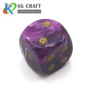 OEM Acrylic Dice Factory Produce Plastic Printed Game Custom Logo Size Adult Dice Engraved Decision Dice