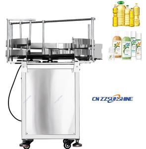Máquina Desenredadora de Botellas Redondas de Plástico y Vidrio, Semiautomática, Rotativa, con Plato Giratorio, Alimentador de Botellas PET, con Certificación CE - Product Image 5