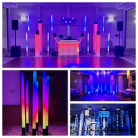 Tube lumineux 360 pixels, éclairage de fond RGBWA, barre lumineuse LED à batterie, tube lumineux étanche, sans fil, portable, télécommande DMX