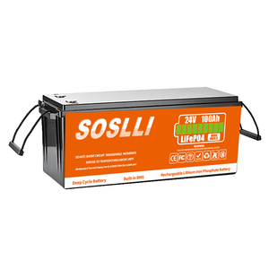 锂深循环电池24V 50Ah 100Ah 120Ah 150Ah 200Ah 300Ah 400Ah磷酸铁锂电池24V 100Ah太阳能电池100Ah 24V - Product Image 1