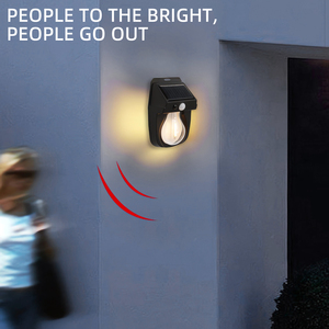 "Luz solar con sensor de movimiento, 3 modos de iluminación, del anochecer al amanecer, luces <span class=keywords><strong>solares</strong></span> para porche, linternas de pared <span class=keywords><strong>solares</strong></span> impermeables Ip65, pared exterior" - Product Image 6