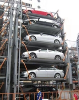 Système de parking vertical automatisé intelligent à carrousel rotatif pour 8 à 20 voitures, permettant d'économiser l'électricité