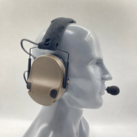 Casque anti-bruit électronique pliable pour la chasse tactique en extérieur, avec serre-tête, pour le tir