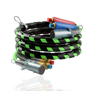 Câble électrique robuste de 15 pieds à 7 voies, <span class=keywords><strong>kit</strong></span> de <span class=keywords><strong>tuyau</strong></span> d'air 3-en-1 en ABS et <span class=keywords><strong>kit</strong></span> de <span class=keywords><strong>tuyau</strong></span> d'air et d'alimentation pour semi-remorque - Product Image 1