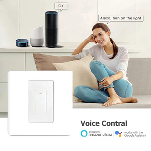 UEMON Smart Home 110-250v 1 gruppo interruttore luce intelligente WiFi e controllo vocale pulsante a muro per Garage e applicazione Hotel - Product Image 5