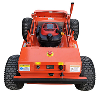 9.5HP dört tekerlekten çekişli uzaktan kumanda Mini çim biçme makinesi Robot çiftlik ve bahçe için kullanılan
