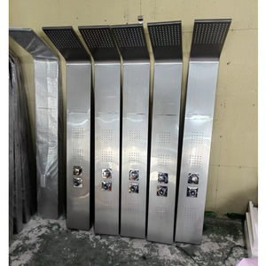 Panel de ducha sanitario Water Droplet de acero inoxidable 304 de 150x20 con cinco configuraciones de velocidad para baño - Product Image 2