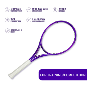 Tùy Chỉnh Neon Tím Sợi Carbon Vợt Quần Vợt Cho Đào Tạo Hoặc Cạnh Tranh Vợt Kl18 - Product Image 2