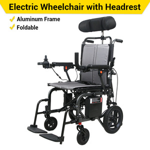 OEM Maßgefertigter Faltbarer Elektrorollstuhl 180W Motor 6"/12" Wabenreifen für Senioren Reisen Menschen mit Behinderung - Product Image 1
