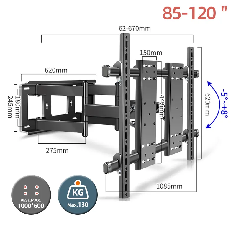 floating 120 inch rotating bratech tv stand wall mounted lock luxury 120 inch car roof moving tv mount lcd monitor with tv