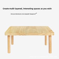Lit plateforme en bois pour hamster avec mezzanine et cachette pour petits animaux, fournitures de cage DIY