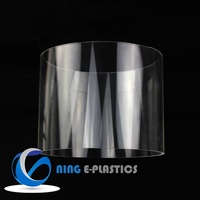 Tube en plastique acrylique transparent de grand diamètre personnalisé Ning E-Plastics, tuyau en PMMA