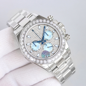 <strong>2026</strong> <strong>Ice</strong> Blue Dial with a Colorful rainbow Outer Ring Featuring a Lustrous and Transparent Texture. an Advanced Mechanical <strong>Watch</strong> - Product Image 1