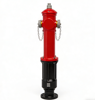 Hydrant d'incendie extérieur de type pilier à 3 voies DN65 DN80 pour la lutte contre les incendies