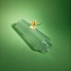 <strong>Manufacturer</strong> Custom Flip <strong>Top</strong> Cap Frosted Plastic Pet Bottle Face Skincare Bottles for <strong>Cosmetics</strong> Packaging - Product Image 2