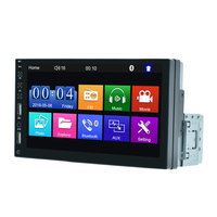 Autoradio multimédia 7 pouces à écran tactile, simple DIN, avec radio FM, Mirror Link et chargement USB rapide