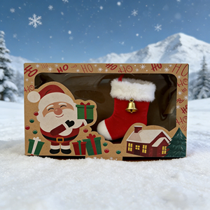 रिबन लक्जरी क्रिसमस उपहार भंडारण बॉक्स के साथ अनुकूलित डबल दरवाजा खुला पेपर बॉक्स - Product Image 2