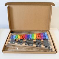 27 Keys Glockenspiel Xylophone Full Size 27 Note Colorful Wood Keys Educational for Adults & Kids