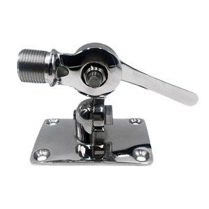 Satellite Antenna Base 316 Stainless Steel Clip On Adjustable Mount For Marine <b>Yacht</b> Walkie Talkie - Product Image 1