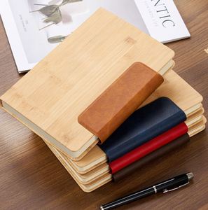 Custom Promotional Business Imitation Bamboo Grain Leather <b>Notebook</b> Cross-Border Office <b>Diary</b> Environmental PU Meeting <b>Notebook</b> - Product Image 5