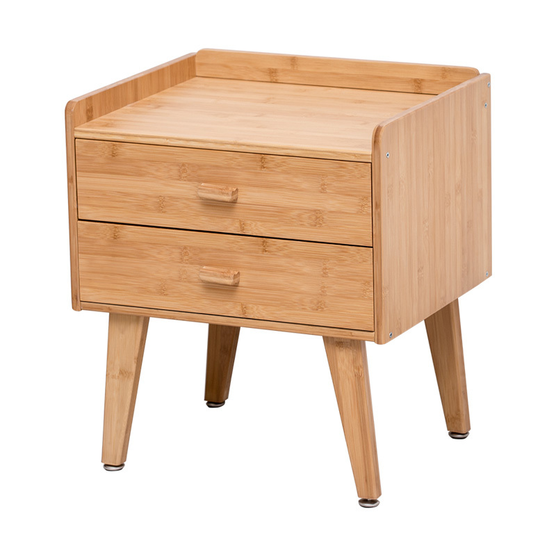 Latest Hot Sale Modern Storage Small Cabinet Bedroom Bamboo Bedside Table