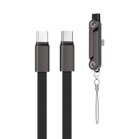 Support de téléphone pliable 2-en-1 Mietubl avec double support et câble de données Type-C à charge rapide PD 240W, couleur bordeaux, pour iPhone 18Duo/18Pro/17Pro