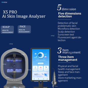 Analyseur de peau X5 Pro <span class=keywords><strong>Scanner</strong></span> facial <span class=keywords><strong>3D</strong></span> Détection du cuir chevelu HD Appareil d'analyse de la peau - Product Image 3