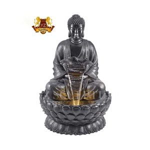 Grand jardin extérieur Cascade en pierre sculptée Grande <span class=keywords><strong>fontaine</strong></span> d'eau <span class=keywords><strong>Bouddha</strong></span> en marbre - Product Image 5