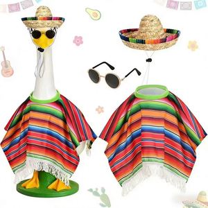 Conjunto de Capa Grande de Carnaval con Sombrero, Gafas y Decoración de Ganso para Terraza - Product Image 3