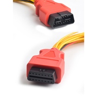 Venta al por mayor 16 en 1 Universal J1962 OBDII JumperAdapter Cable OBD 2 macho hembra encabezado coche diagnóstico Breakout ECU cables de programación