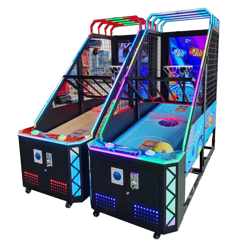 Exciting 42 Inches Screen Video Arcade Game Basketball Return Machine Kids Basketball Shooting Machine