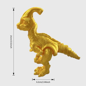 ZGFANTO Modèle de dinosaure de dessin animé personnalisé OEM, série monstre, modèle de jouet articulé en plastique imprimé en 3D Y1112003 pour la digestion - Product Image 5