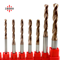 ZANHO HRC55 HRC60 Vollhartmetall-Spiralbohrer mit Geradem Schaft für Holzbearbeitung Metallbearbeitung CNC-Bearbeitung