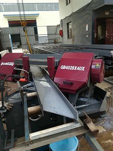 Manual Tension Engine Powered <b>Gear</b> Driven High Productivity Double Column Metal Band <b>Machine</b> for Second Hand Wood Marble <b>Cutting</b> - Product Image 3