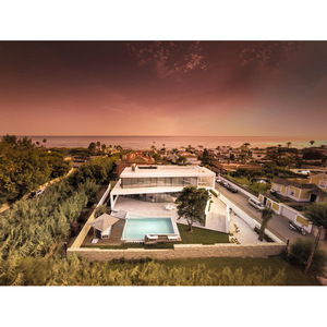 Modern <b>Light</b> Steel Frame Villa Private Resort Home With <b>Pool</b> And Glass Walls - Product Image 2