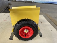 Chariot à panneaux réglables robustes, chariot à deux roues, capacité de 600 livres pour chariot de manutention