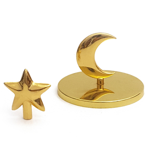 Maniglie e pomelli in metallo a forma di stelle e lune all'ingrosso per coperchi di barattoli di profumi/candele, cassetti, scatole porta stuzzicadenti, ante di armadi e decorazioni per la casa - Product Image 1