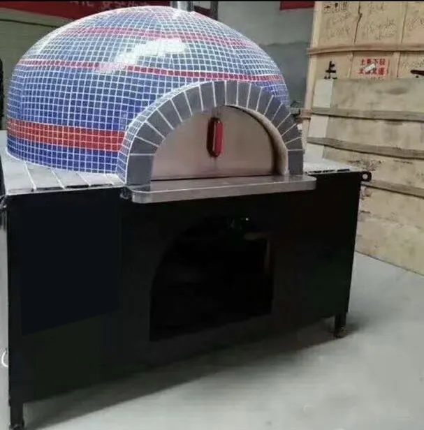 Oven Pizza Tanah Liat Berdiri Bebas, Kayu Outdoor Gas Elektrik Mosaik Kayu Restoran Horno De Barro Lena Electrico Portabel