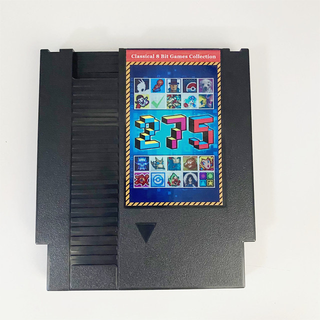 Region Free 8 Bits Loose Game 275 in 1 Super Cartridge in Bag with English Support for Console