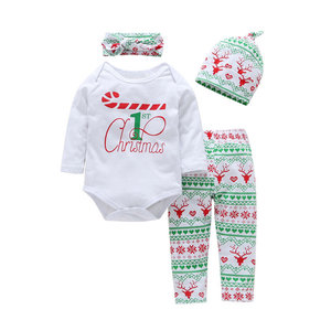 Conjuntos de Ropa Navideña para Niños a Precios Económicos, Traje de Santa Claus para Bebés Recién Nacidos, Unisex, Orgánico, al por Mayor - Product Image 1