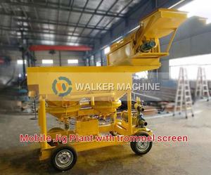 Separatore di maschere mobili e impianto di lavaggio a strass Trommel tutto in uno per il minerale di stagno di cromite rubino - Product Image 6