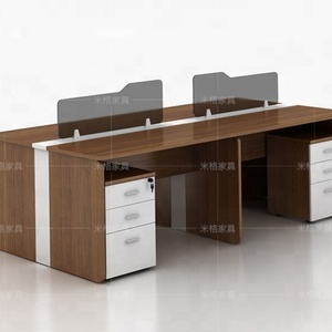Muebles de Oficina Clásicos en Forma de L, Escritorios de Madera para Gerentes y Ejecutivos - Product Image 5