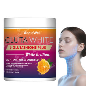 Suministro de fábrica de etiqueta privada L-glutatión más polvo vitamina C blanqueamiento de la piel suplemento de colágeno en polvo para el cuidado de la piel - Product Image 1