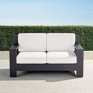 Muebles de Jardín Modernos de Aluminio Cepillado, Sofá de Metal para Exteriores con Cojín - Product Image 5
